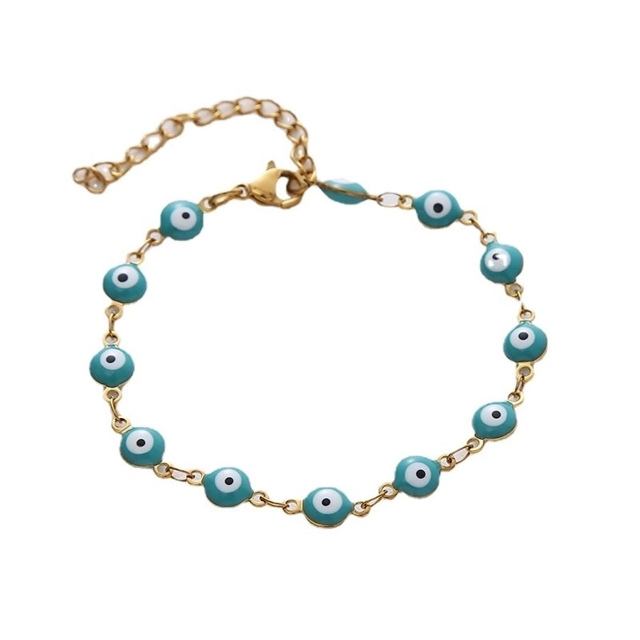 simple style eye titanium steel bracelets