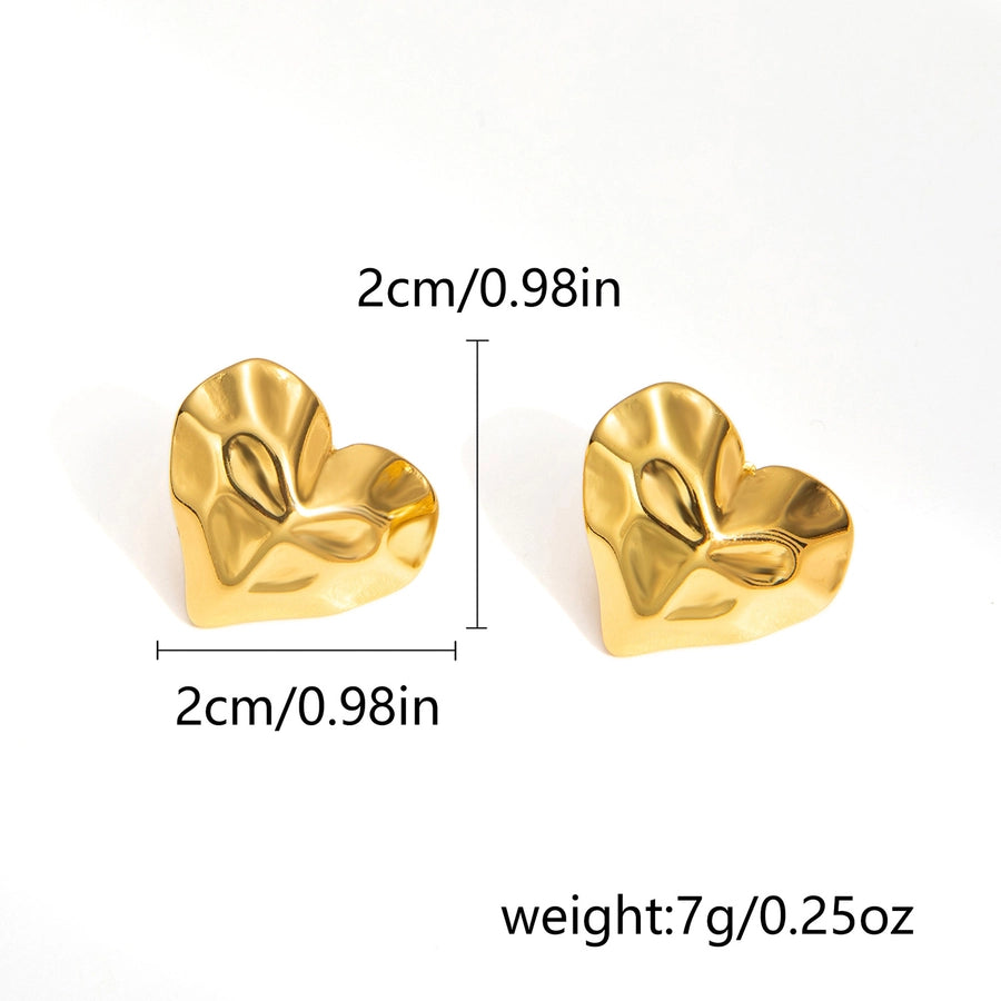 Oval Heart Stainless Steel