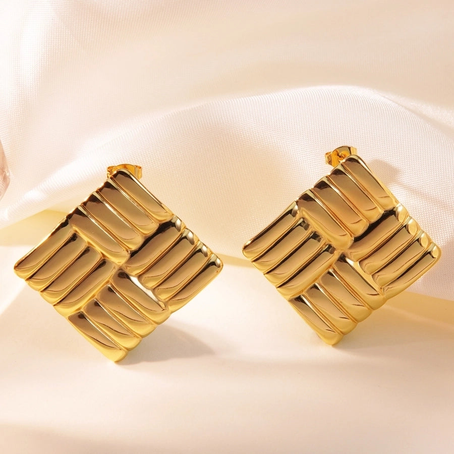 Stainless Steel Gold Studs