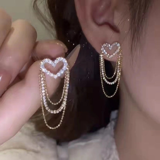 shiny heart shape alloy