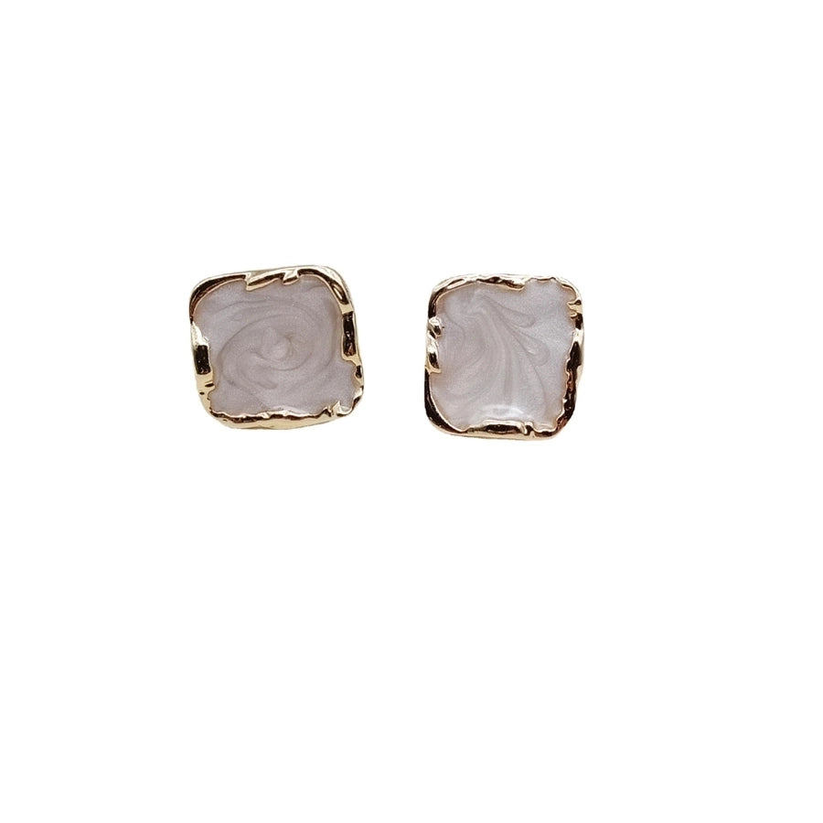 Enamel ear studs