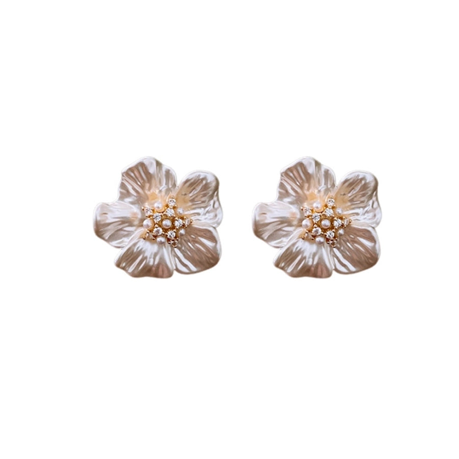 Flower Pearl Earrings