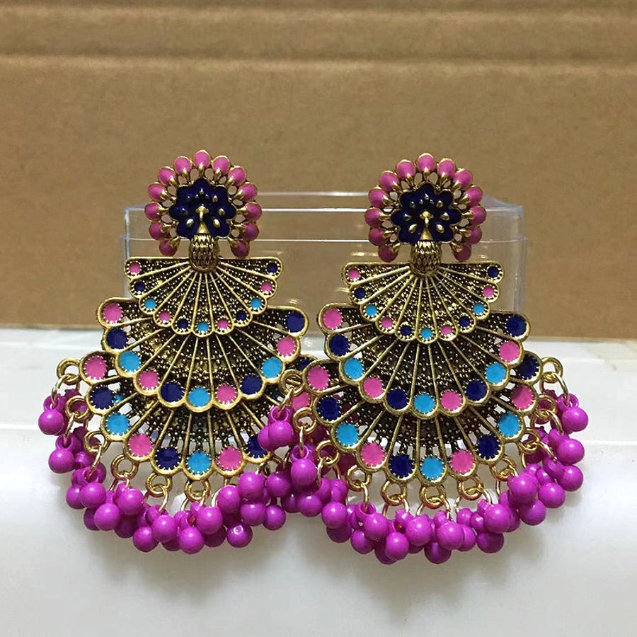 retro ethnic style peacock