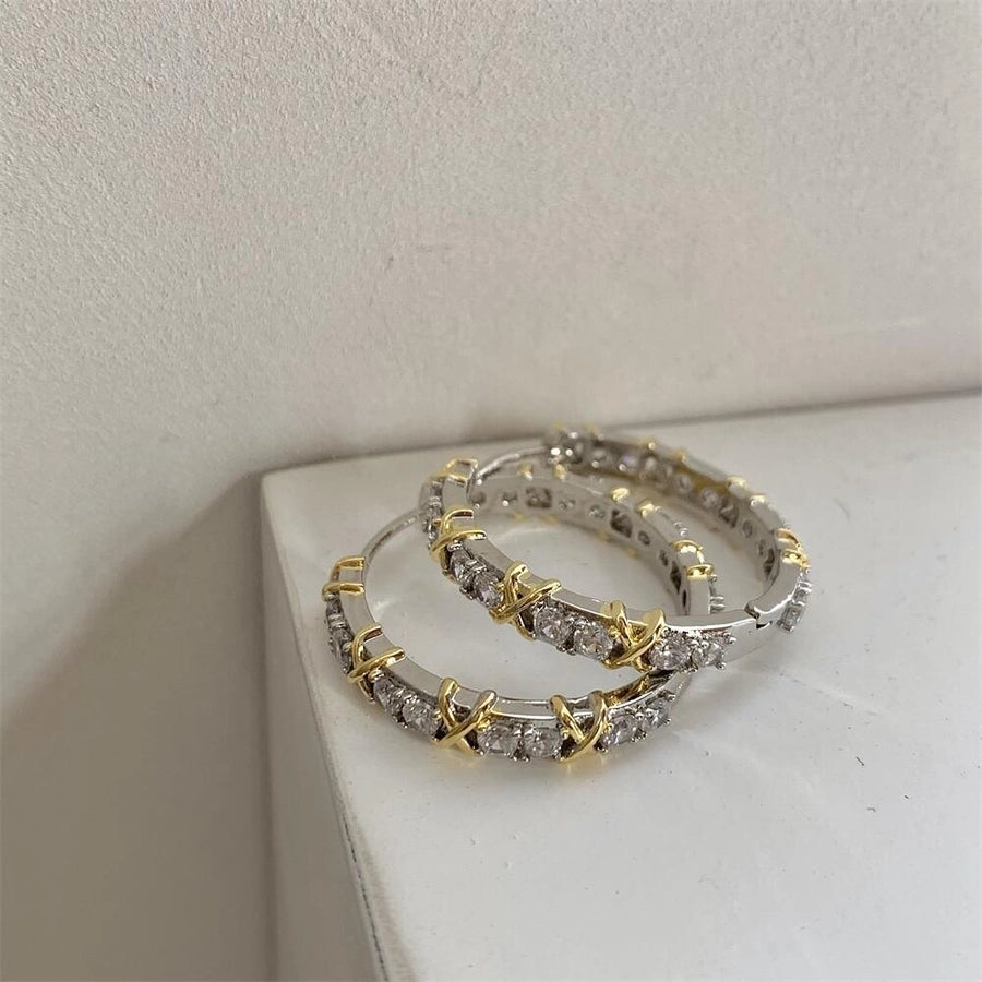 metal zircon hoop