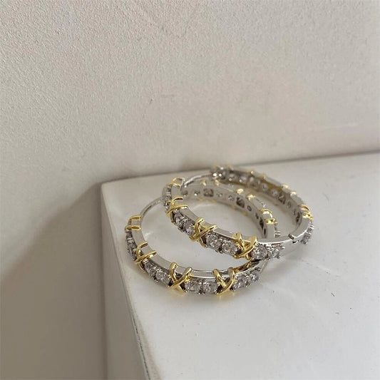 metal zircon hoop