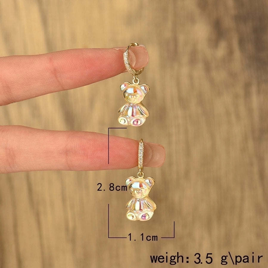 bear drop earrings