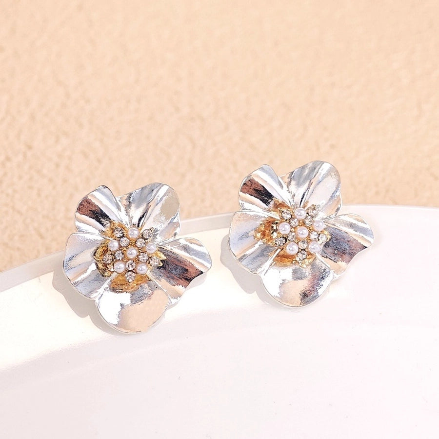 Flower Pearl Earrings