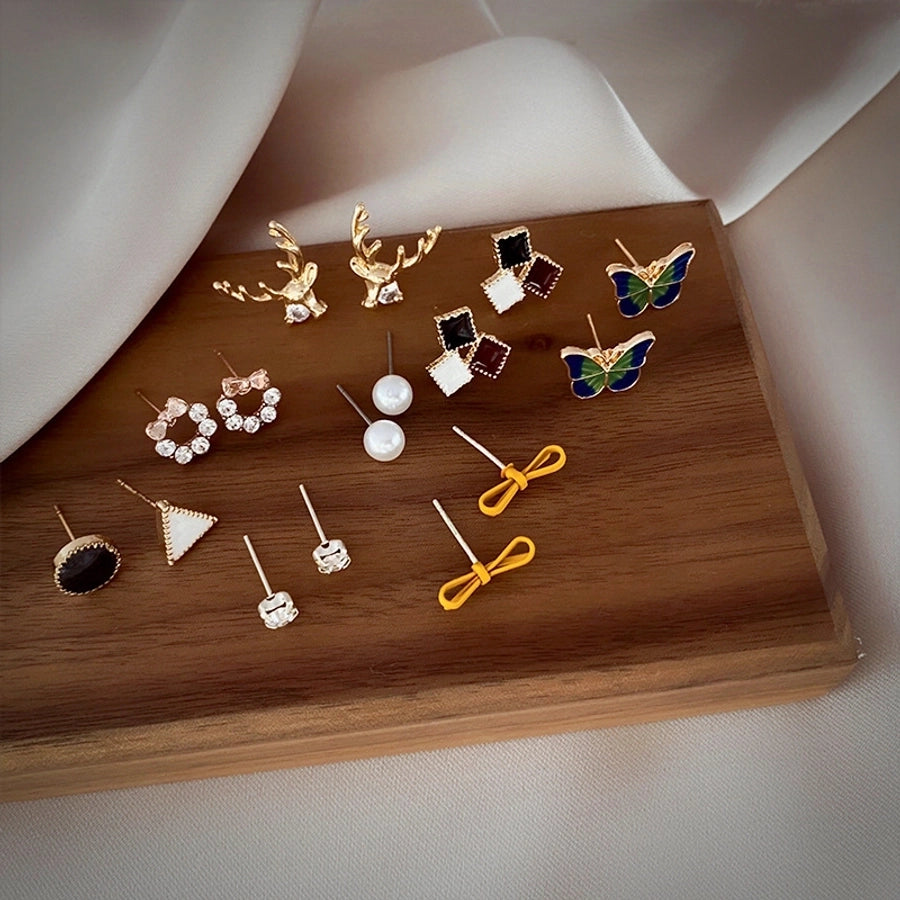 plating pearl earrings