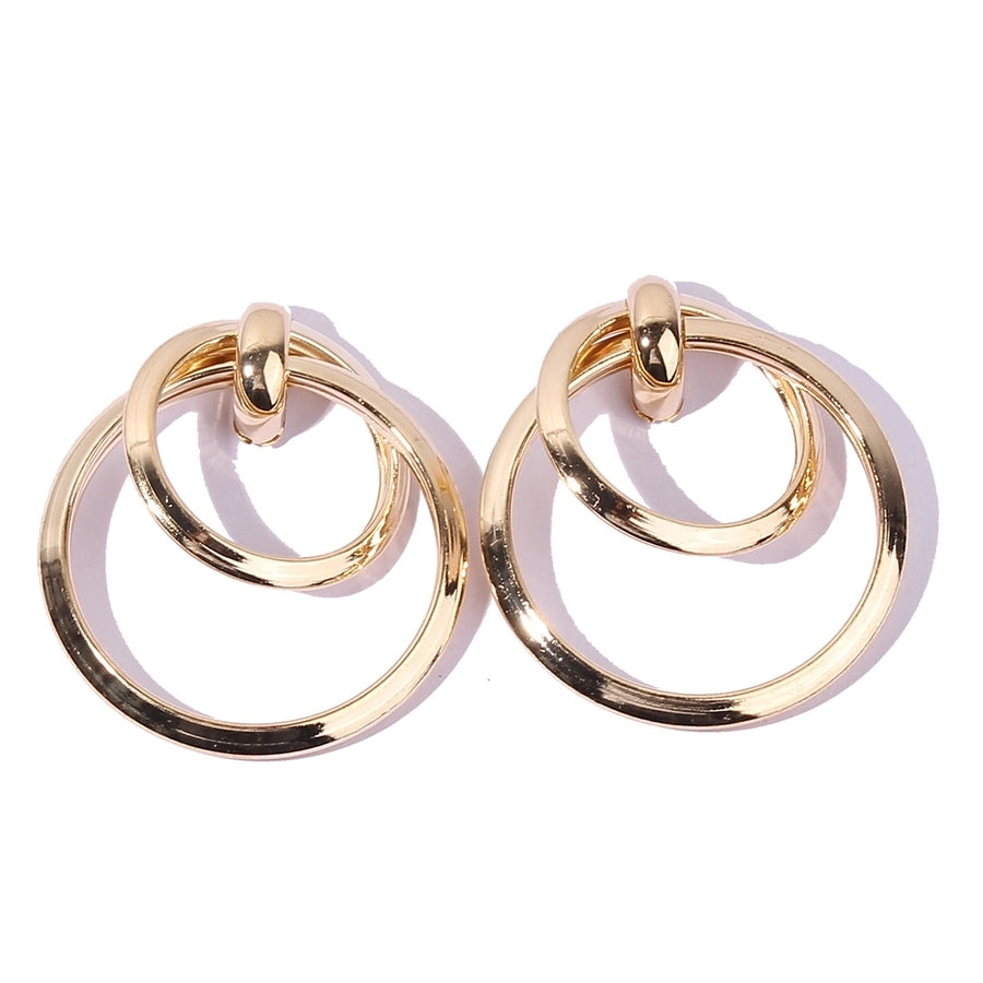 circle drop earrings