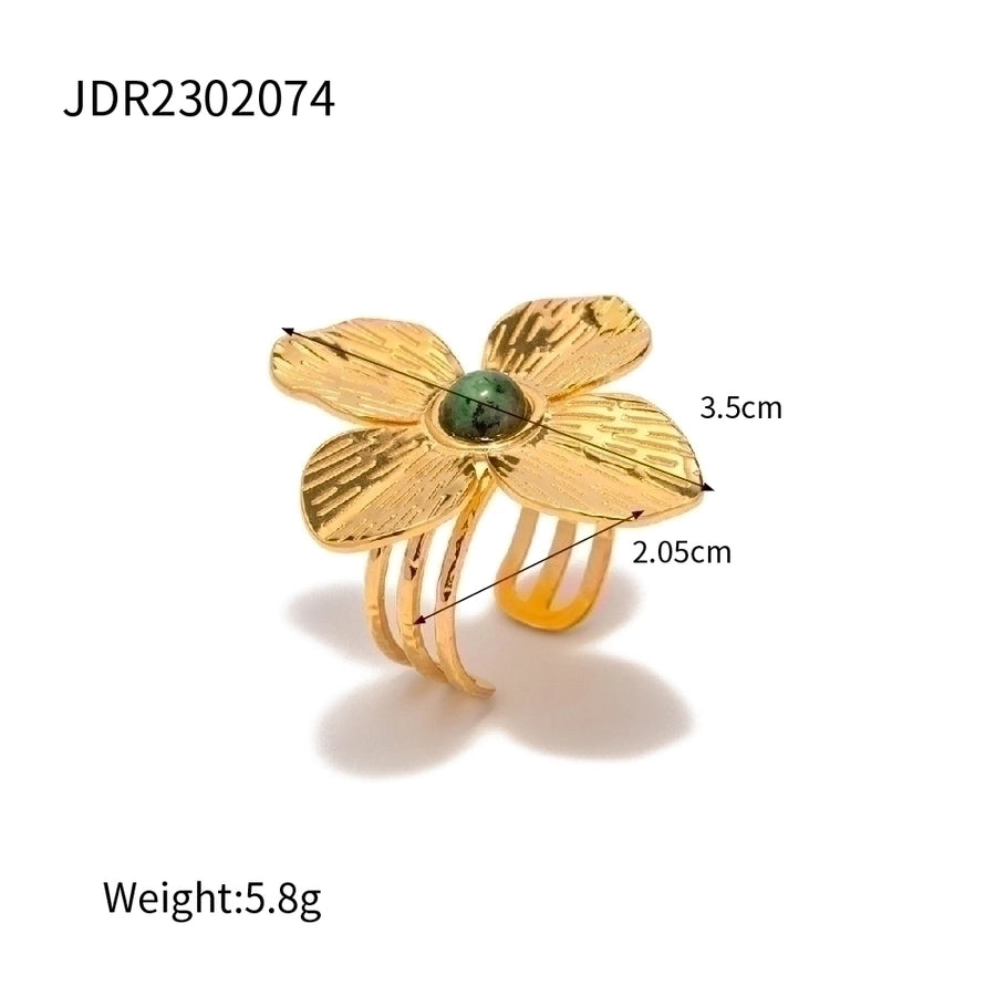 Butterfly Stainless Steel Turquoise Rings Earrings