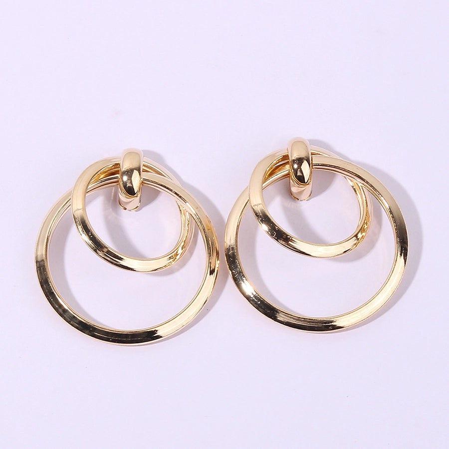 circle drop earrings
