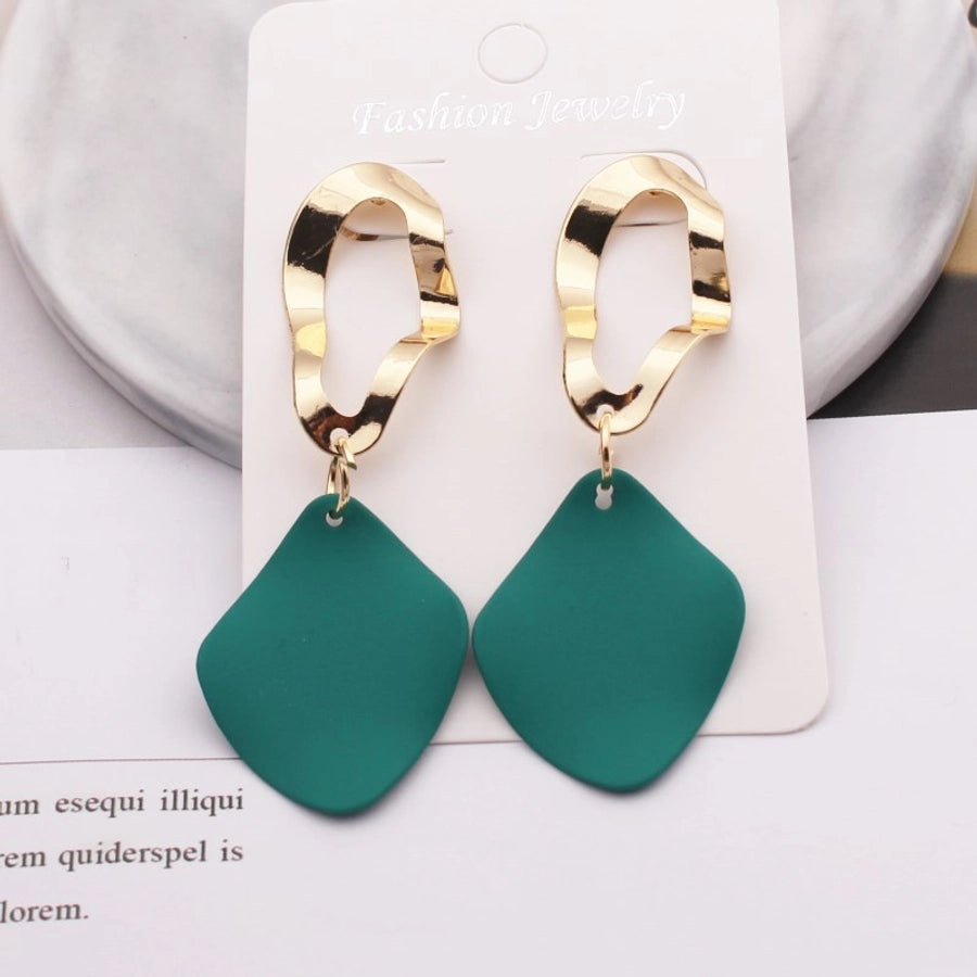retro round square alloy