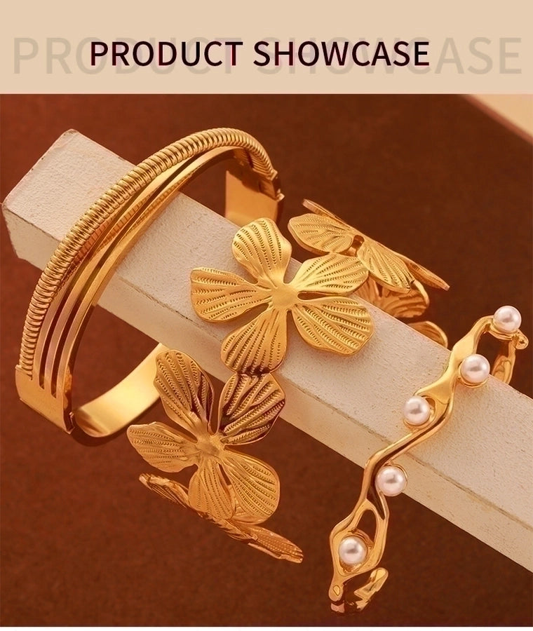 Flower Petal Titanium Steel