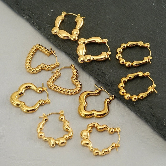 Stainless Steel Hoop Earrings