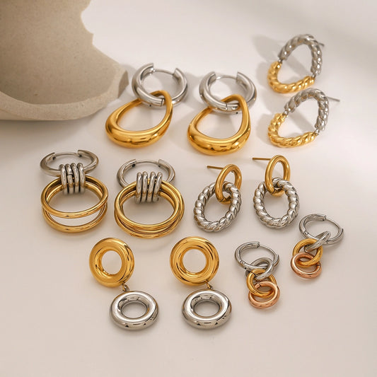 Style Geometric Mixed Stainless Steel