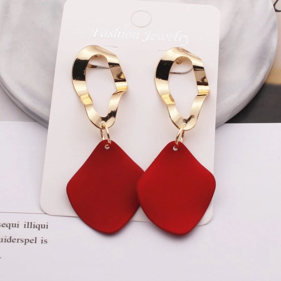 retro round square alloy