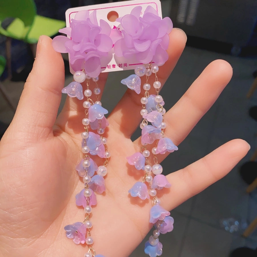 Flower Arylic Earrings
