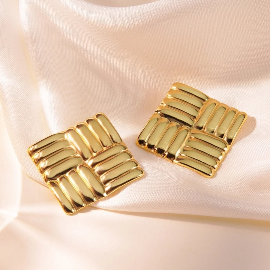 Stainless Steel Gold Studs
