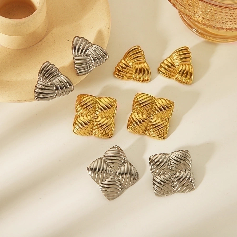 Stainless Steel Style Triangle