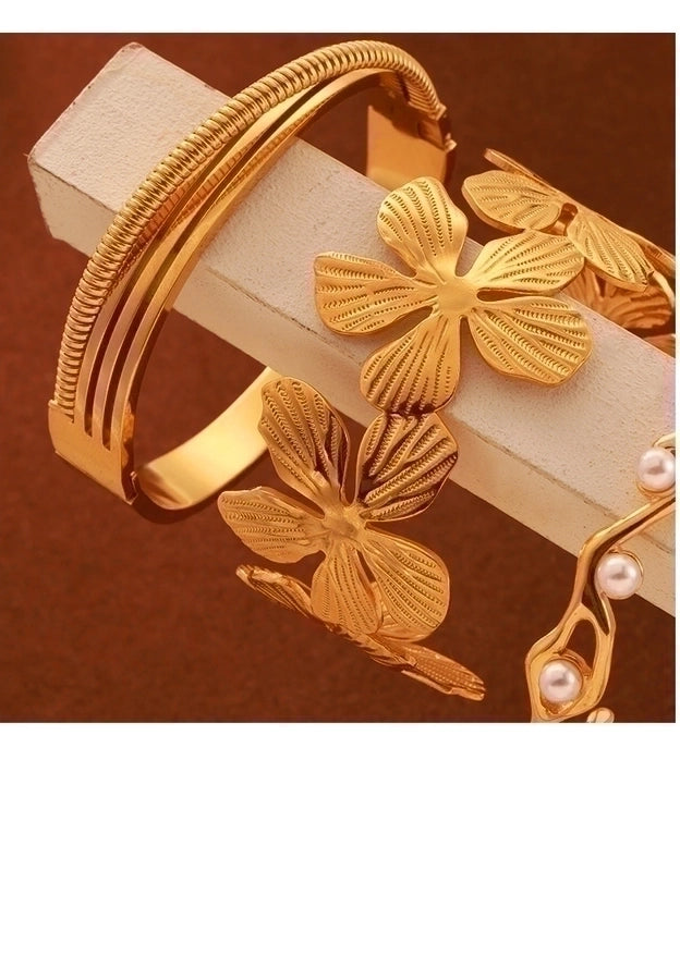 Flower Petal Titanium Steel