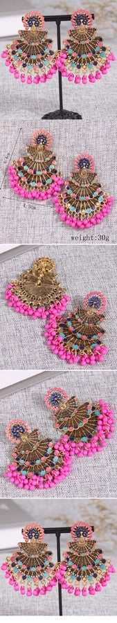 retro ethnic style peacock