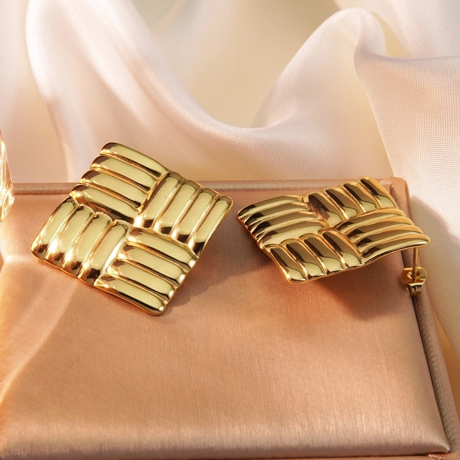 Stainless Steel Gold Studs