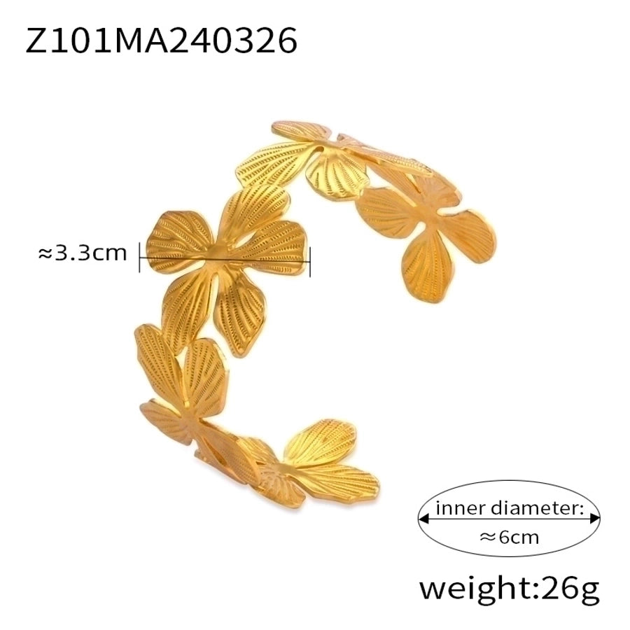 Flower Petal Titanium Steel