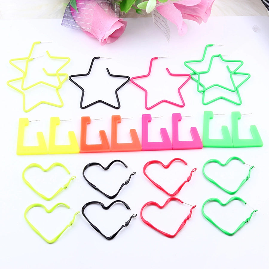 star heart shape arylic
