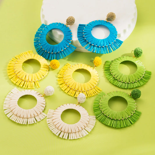 Color Block raffia