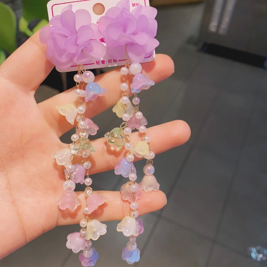Flower Arylic Earrings