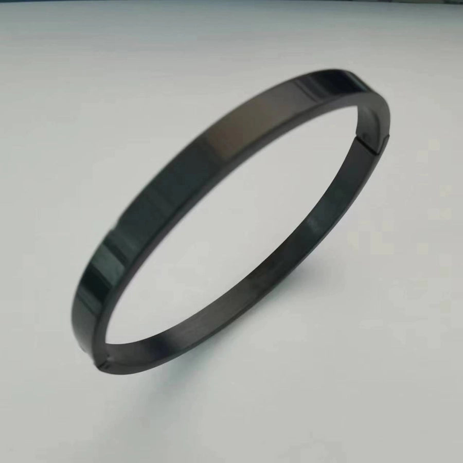 Simple Style Stainless Steel Bangle