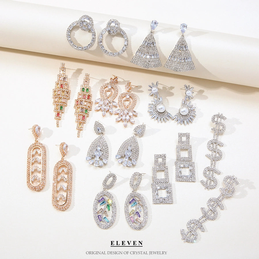 fashion rhinestone earrings