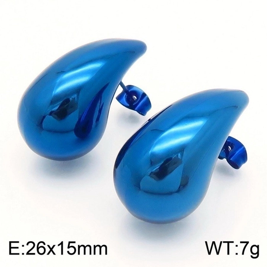 Stainless Steel 18K Gold Plated Ear Studs