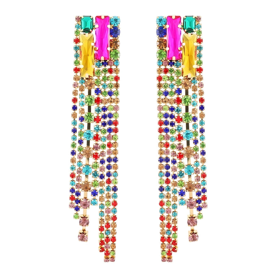 shiny geometric tassel