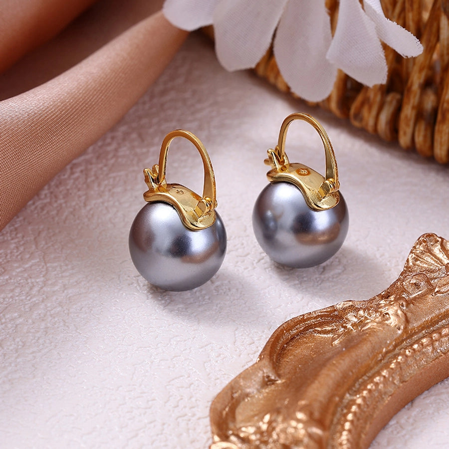 lady round imitation pearl
