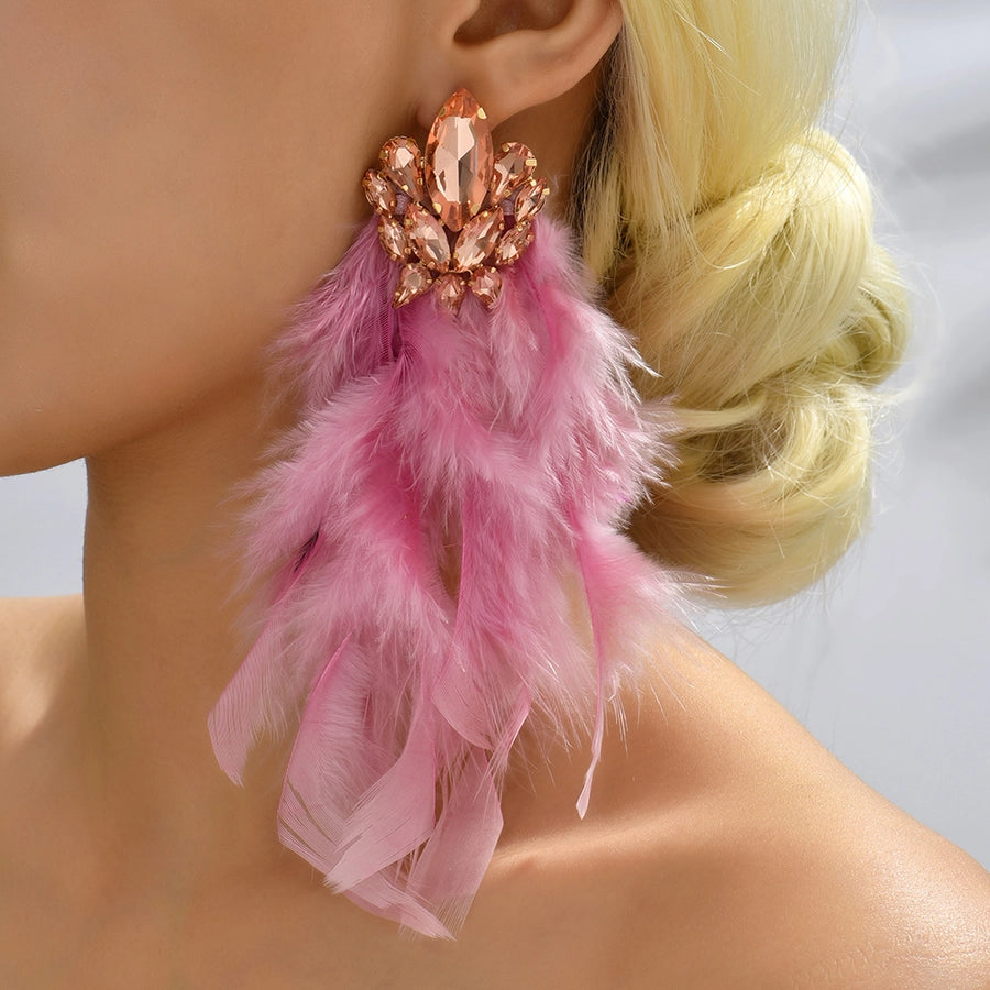 glam artificial feather