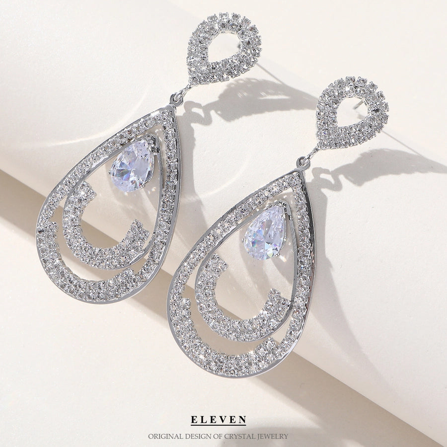 fashion rhinestone earrings