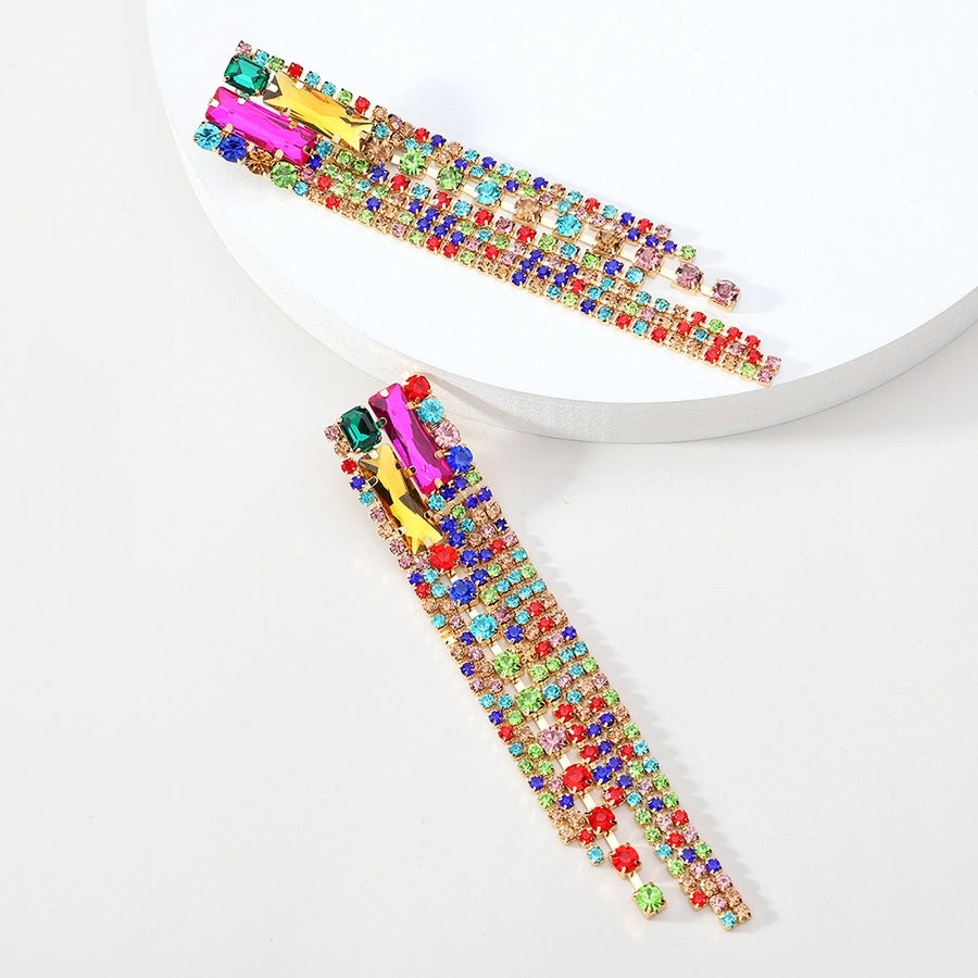 shiny geometric tassel