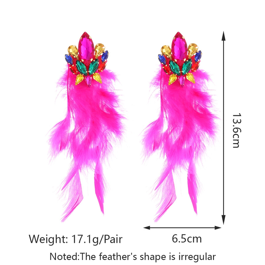 glam artificial feather