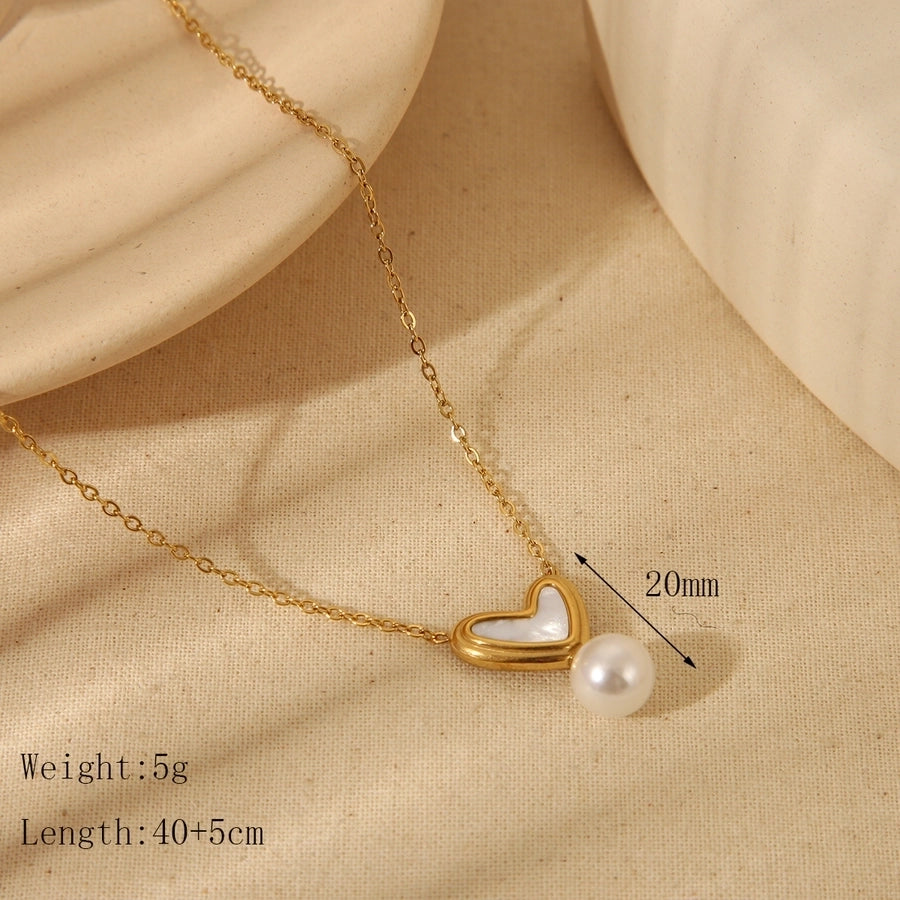 Simple Style Red Heart Steel