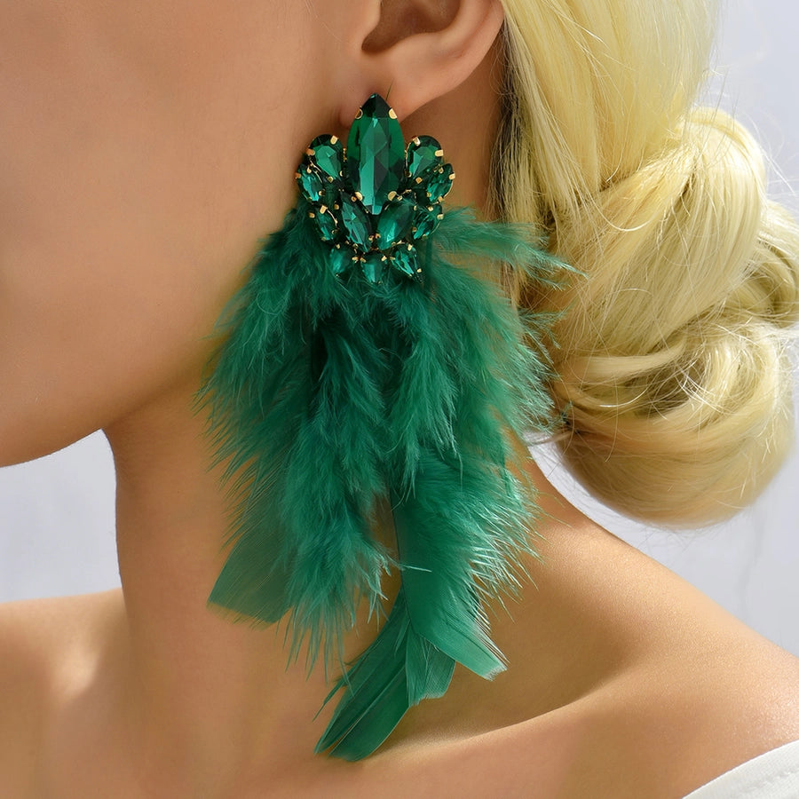 glam artificial feather