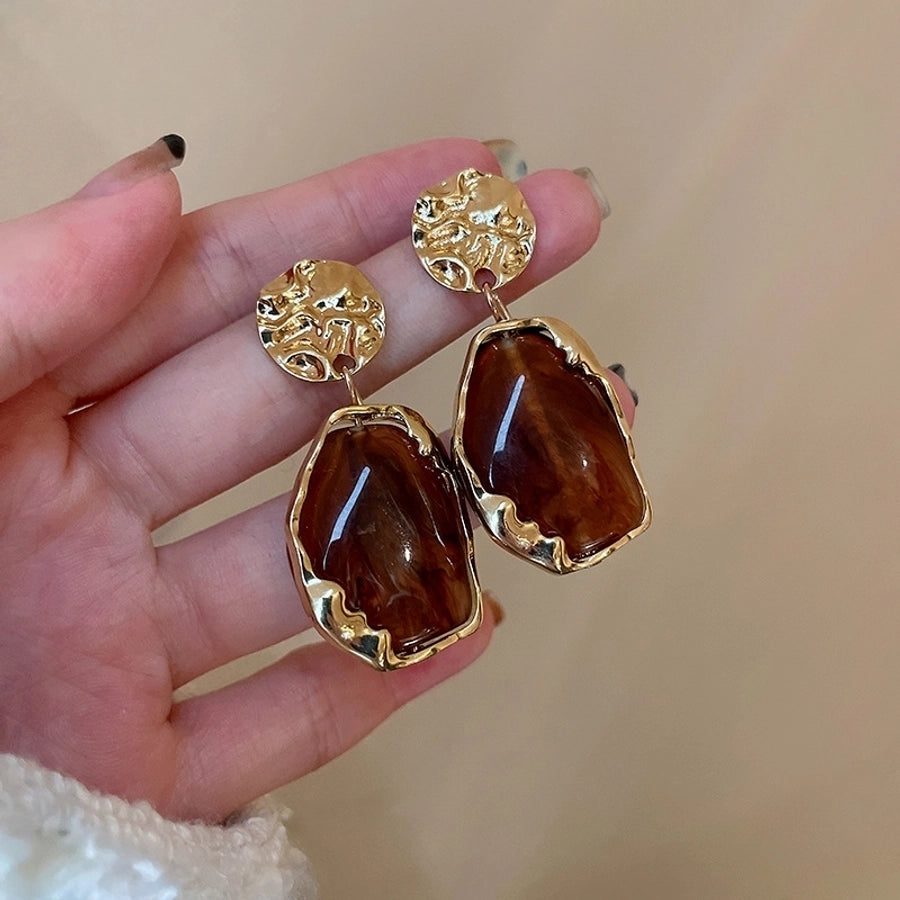 retro geometric resin irregular