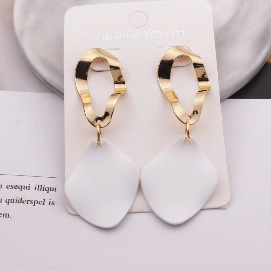 retro round square alloy