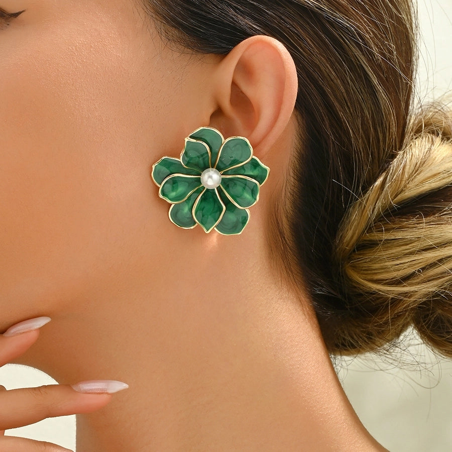 Flower Painted Enamel