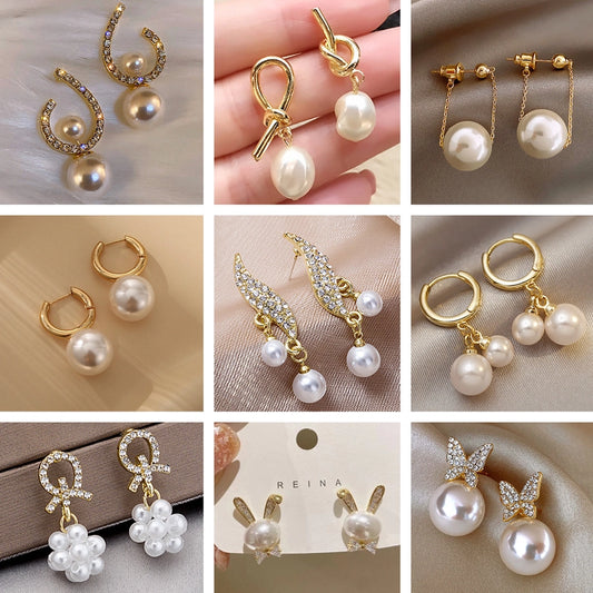 elegant flower earrings