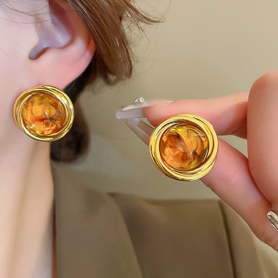 retro geometric resin irregular